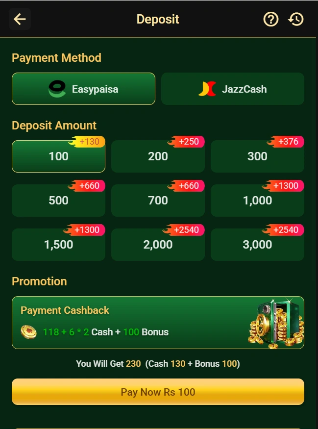 6R Game deposit