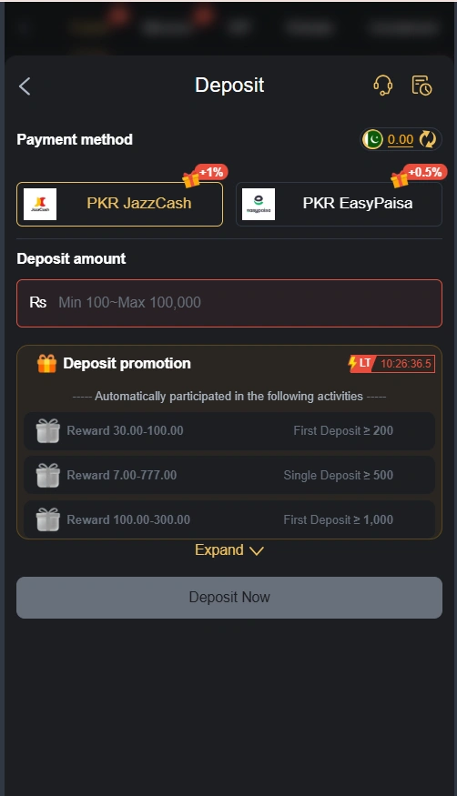 663Bet Game deposit