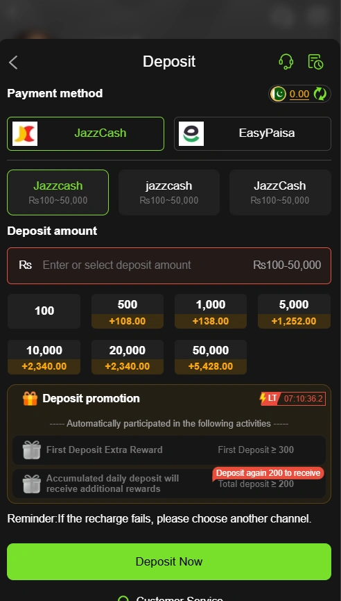 VK999 Game deposit
