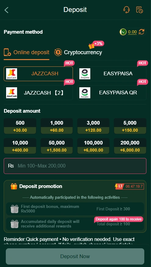 BetQQ Game deposit