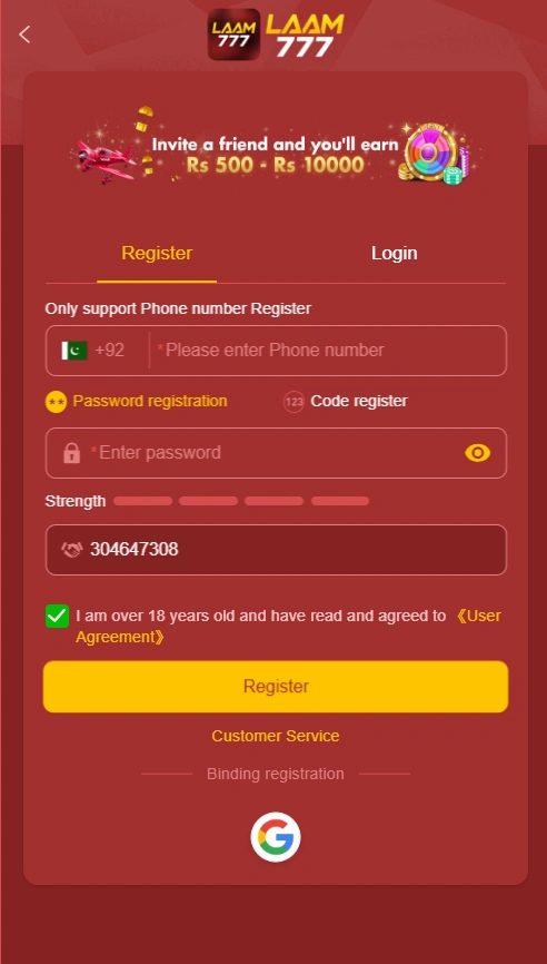 Laam777 Game login