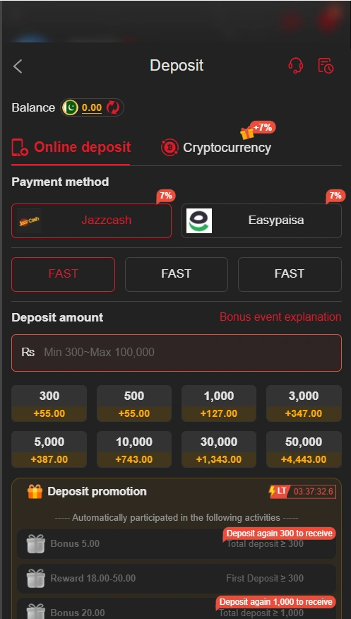 SM999 Game deposit