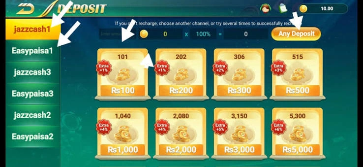 Jeeto Slots Game deposit